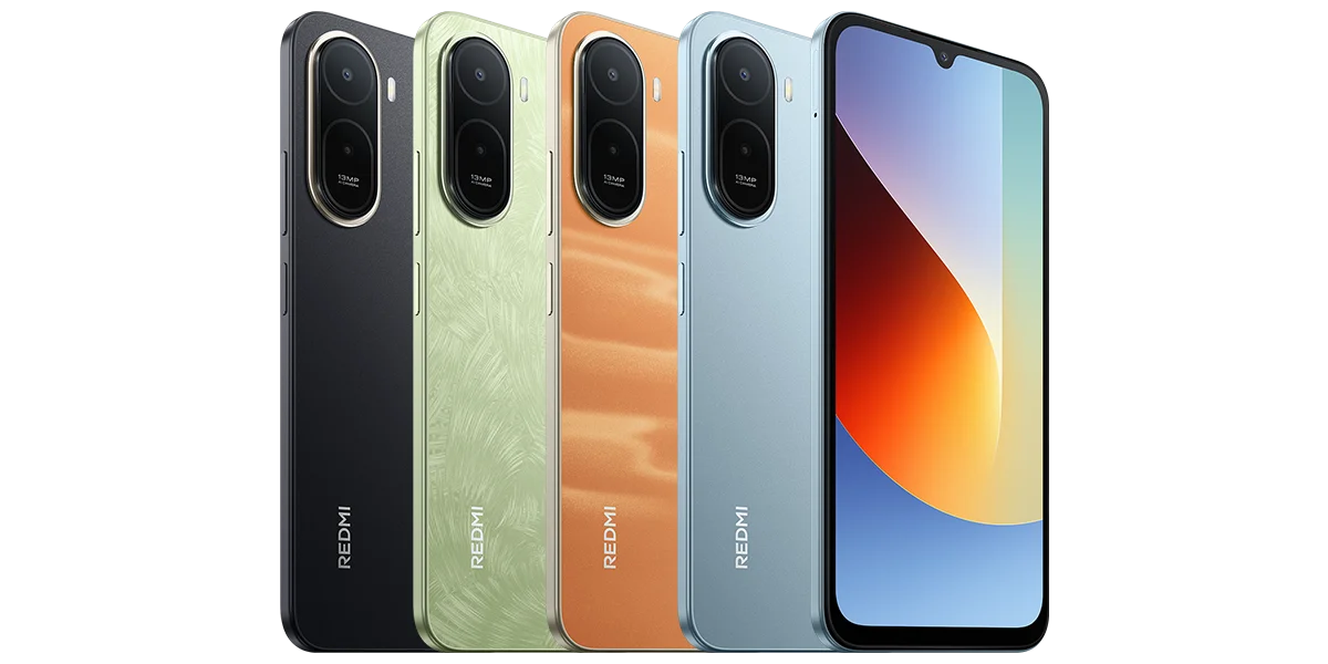 Redmi A7 Pro, vista frontal y trasera en colores oficiales